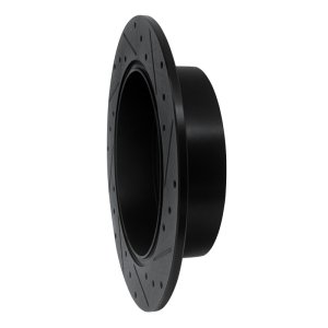 Toyota RAV4 Brake Rotor (1) - Rear Left - R1 Concepts - Drilled & Slotted - Black - `04-`05